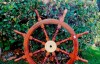 SH8864 - Deluxe Sheesham Wood Ship Wheel, 36"